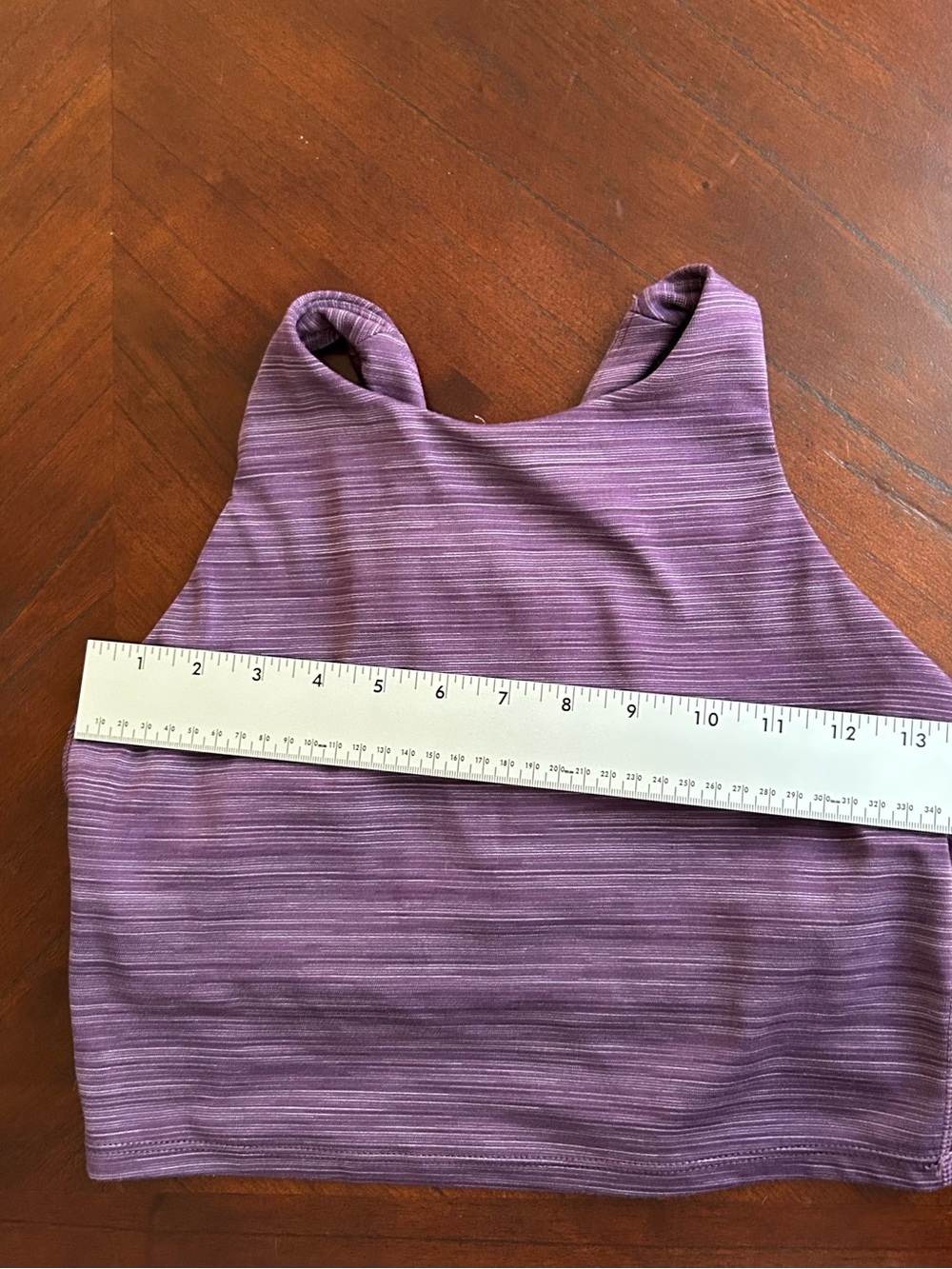 Athleta Lavender Striped Racerback Sports Bra size S - Picture 4 of 7